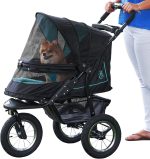 No-Zip NV Pet Stroller for Cats/Dogs, Zipperless Entry, Easy One-Hand Fold, Gel-Filled Tires, Plush Pad + Weather Cover Included, 3 colors - Image 7