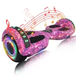 SIMATE 6.5" Hoverboard with Bluetooth & LED Lights - Image 2