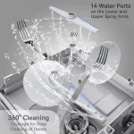 Hermitlux Countertop Dishwasher With 5-Liter Built-in Water Tank - Image 4