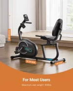 MERACH Recumbent Exercise Bikes for Home Sit Down Stationary Bicycle Magnetic 8 Levels Resistance Indoor Cycling Bike with Free APP - Image 4