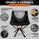 CLIQ Portable Folding Chair for Camping, Supports 300 Lbs - Image 7