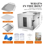 Septree Commercial Large 10 Trays Food Dehydrator - Image 6