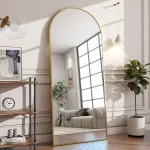 Metal Arch Full Length Mirror Floor Mirror Wall-Mounted - Image 32