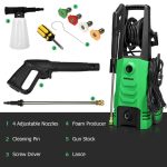 3500PSI Electric Pressure Washer, 1800W 2.6 GPM Portable Electric Power Washer with 4 Nozzles - Image 13